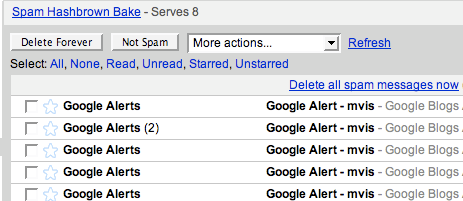 google apps flags alerts as spam